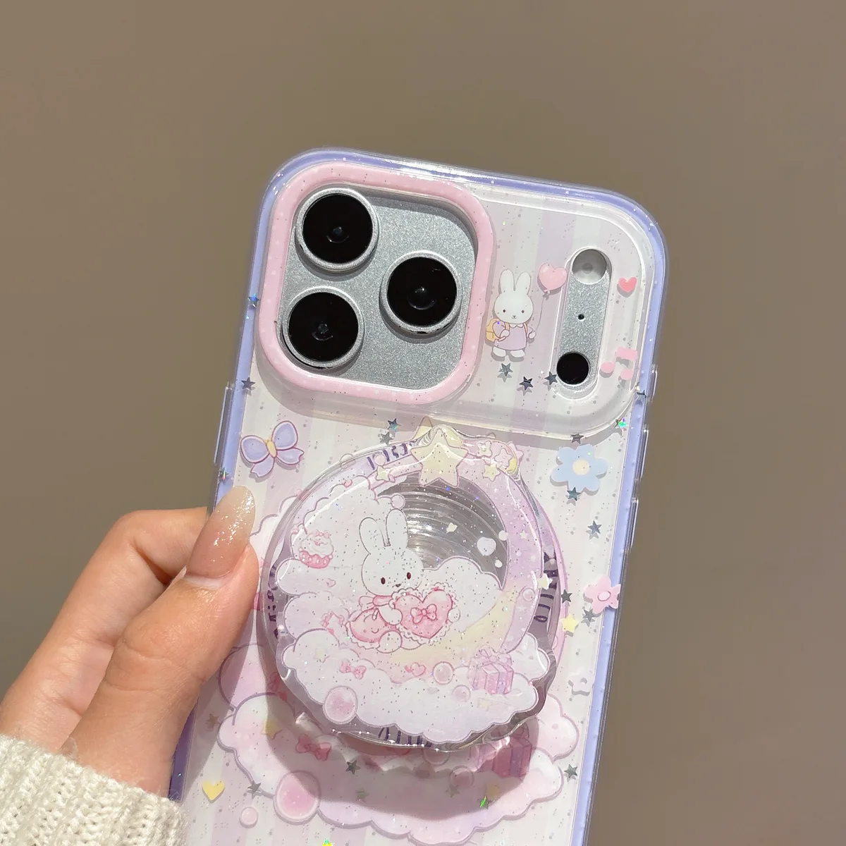 Miffy Kawaii 3D Magnetic Phone Case with Beaded Strap for iPhone 17 16 15 14 13 Pro Max — MagSafe